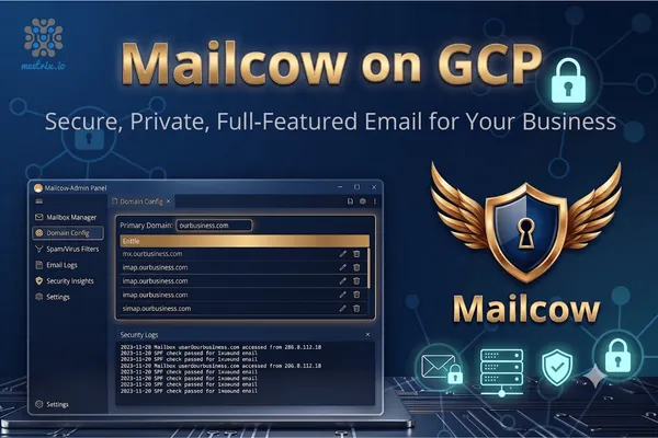 Mailcow Mail Server on GCP Marketplace by Meetrix - Deploy in Minutes