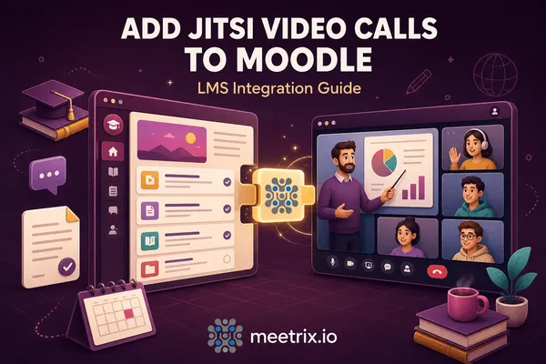Add Jitsi Video Calls to Moodle (LMS Integration Guide)