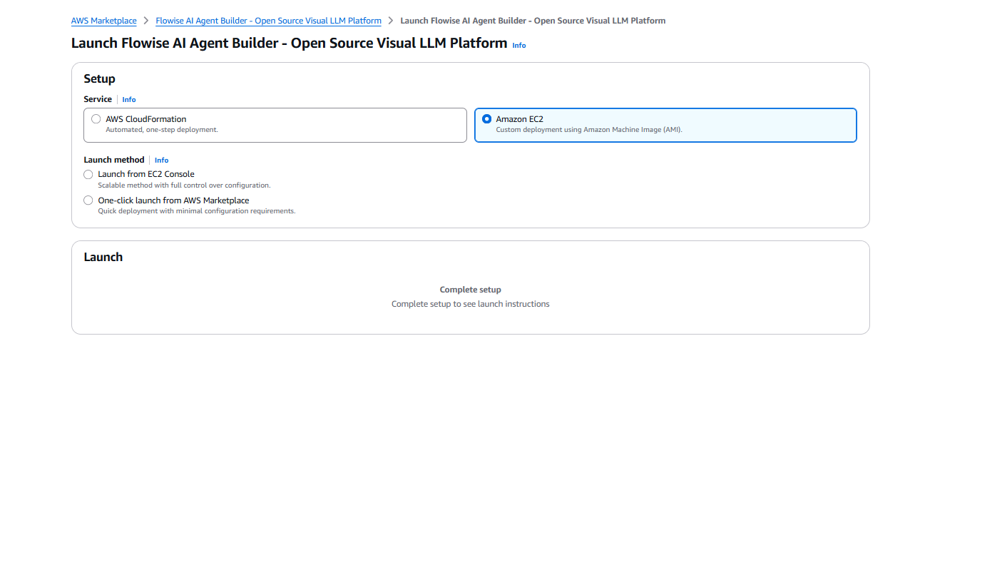 AWS service options: AWS CloudFormation or Amazon EC2