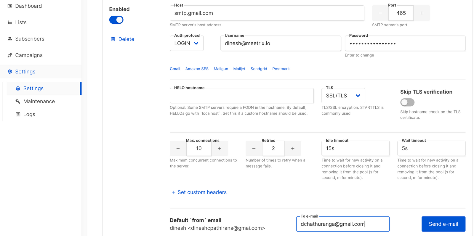 SMTP Test