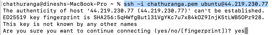 Logging into the Llama 2 server via SSH to check logs