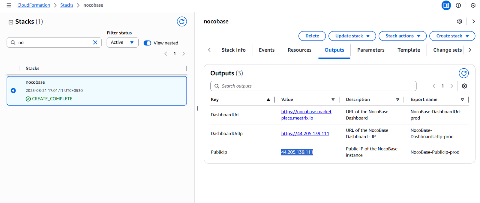 Copy Public IP