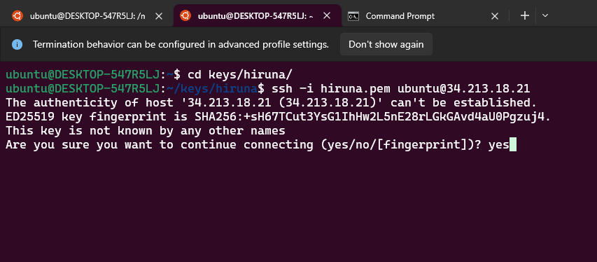 SSH login to server