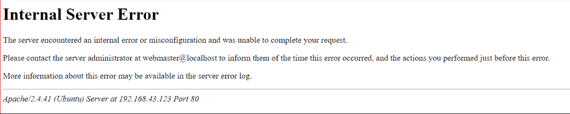 502 Bad Gateway error