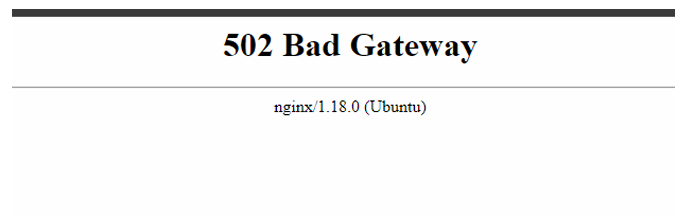 502 Bad Gateway error accessing Redash API dashboard