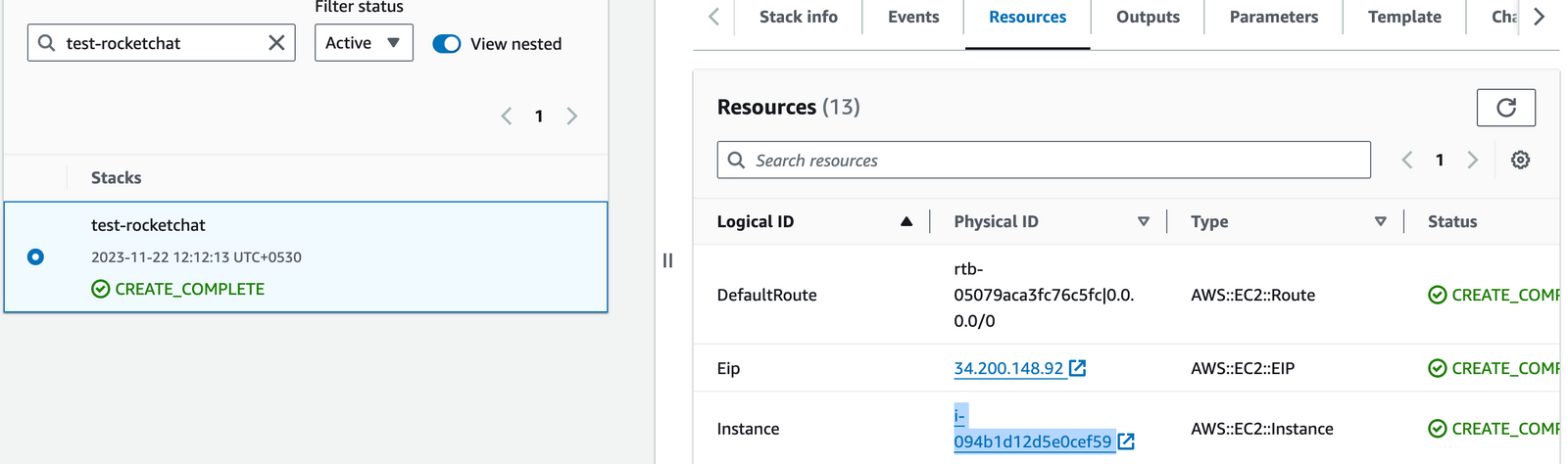 Access EC2 instance