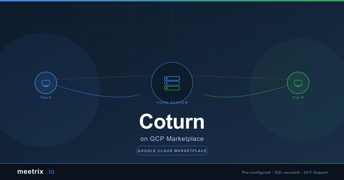 Coturn TURN Server on GCP Marketplace by Meetrix - Deploy in Minutes