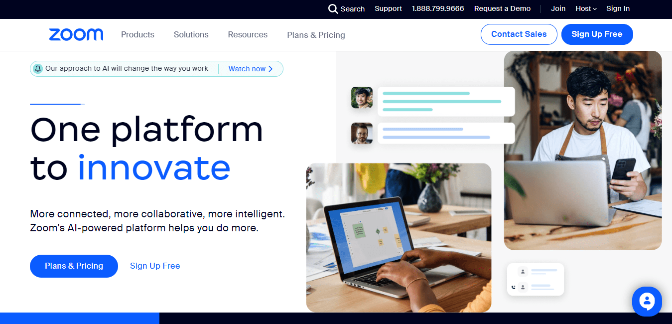 Zoom video conferencing software