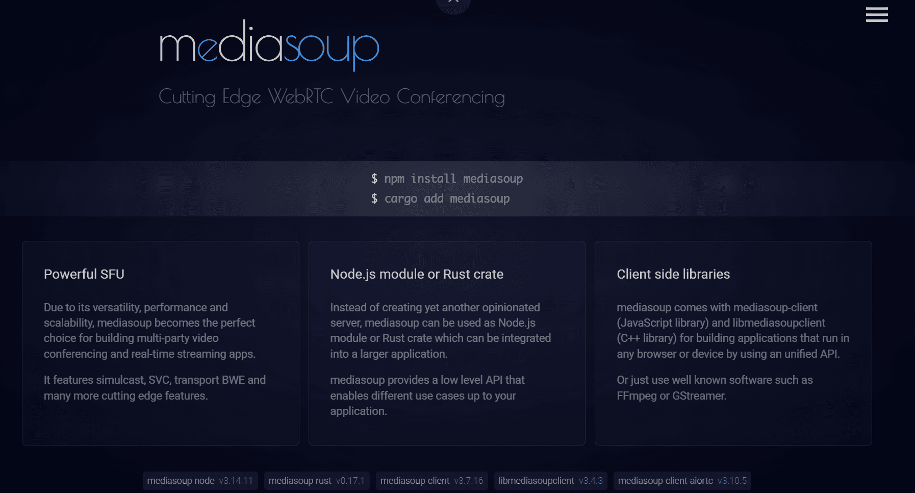 Mediasoup WebRTC Media Server